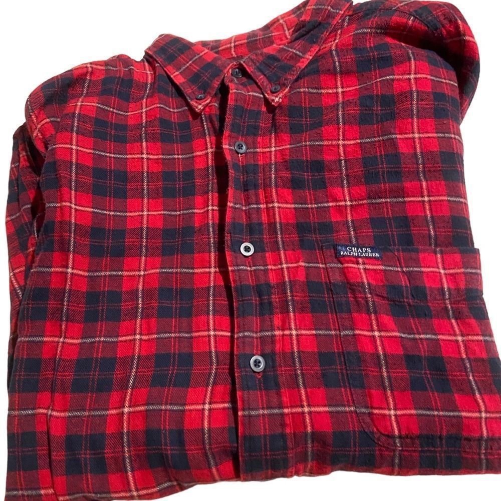 Chaps Ralph Lauren size XL flannel button down excellent condition G1